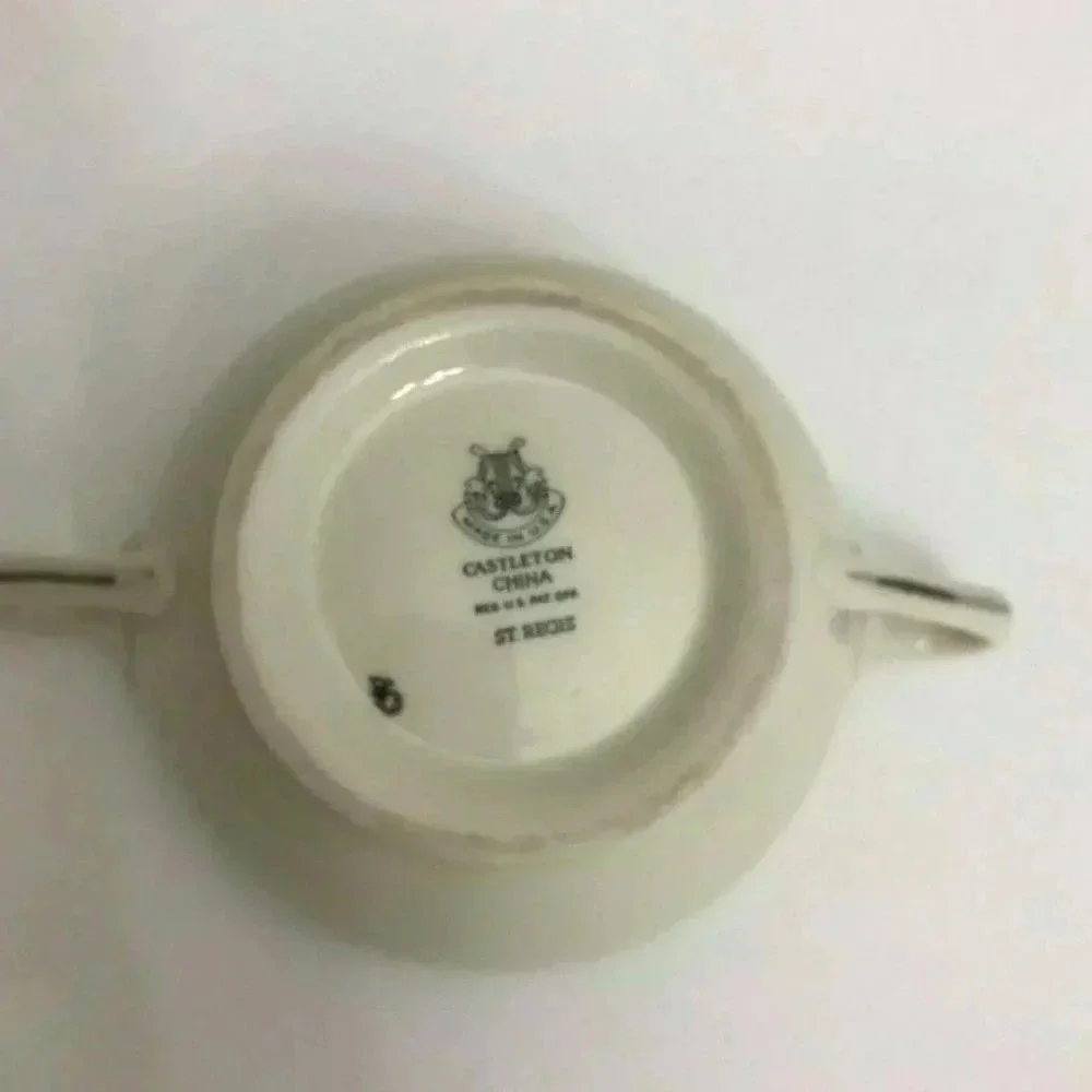 Vintage Castleton St Regis Sugar Bowl & 2 Cup Set
